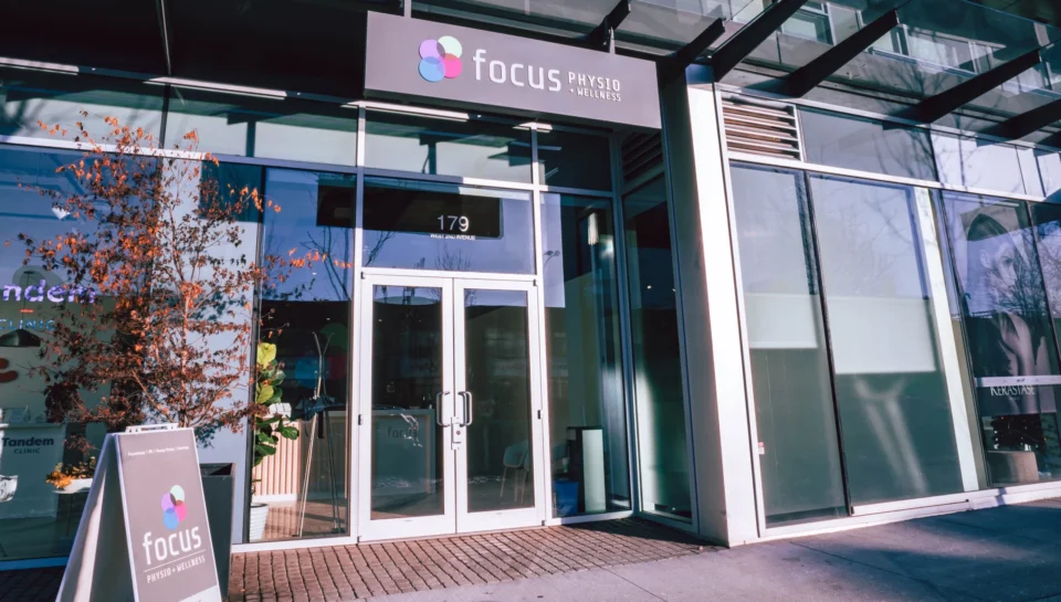 main pic Focus Physio clinic outside at Olympic Village Vancouver