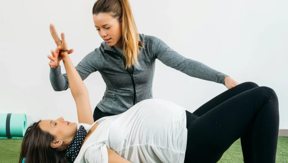 800x500 thumb Therapist helping woman do physiotherapy in Vancouver's Olympic Village
